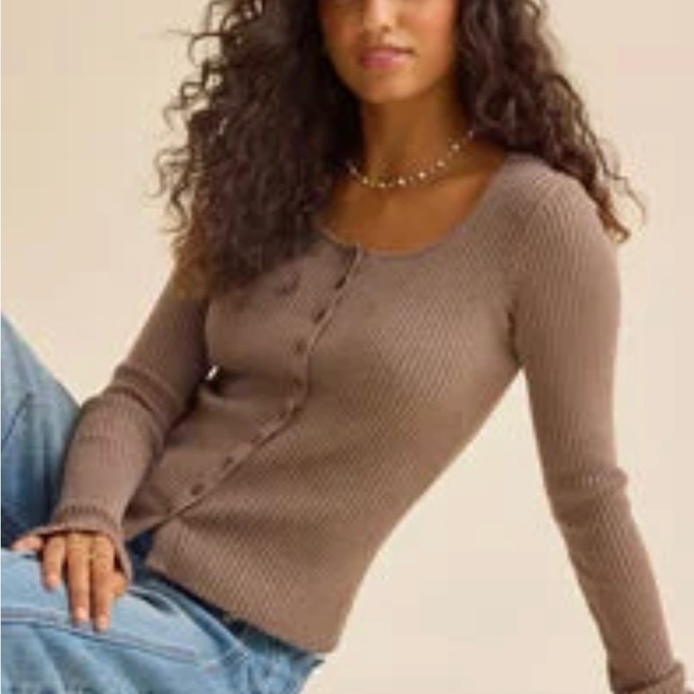 Merida Ribbed Cardigan - Picture 2 of 6